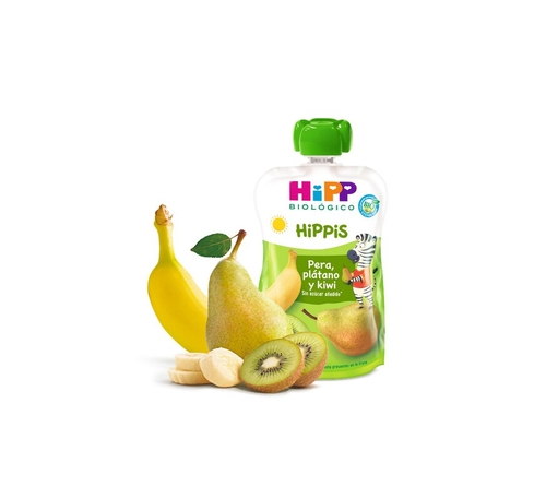 Puré De Pêra, Banana E Kiwi Bio 100 G Hipp - Hipp - HIPP990703