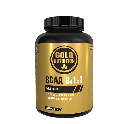 BCAA 8:1:1 - 200 comprimidos - Goldnutrition - GoldNutrition - 5601607074439
