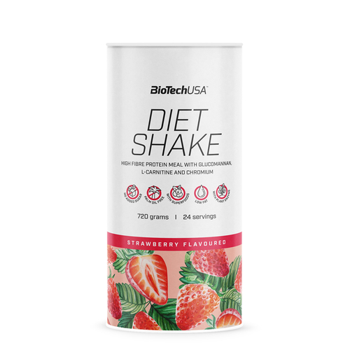 Diet Shake 720g - Morango - Biotech - BiotechUSA - BT240517