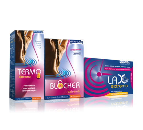 Pack Extreme Nutriflor (Termo + Lax + Blocker) - Nutriflor - NF005090--NH005076--NF005069
