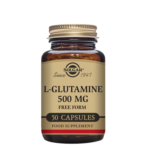 L-Glutamina 500mg 50 cápsulas vegetais - Solgar - Solgar - 033984013209
