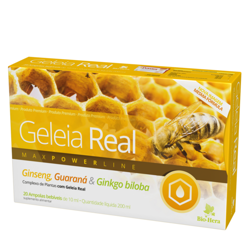Geleia Real 20 ampolas Bio-hera - Bio-Hera - 5604514005572