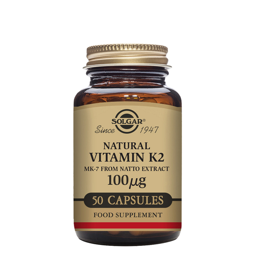 Vitamina K2 100 µg 50 Cápsulas - Solgar - Solgar - 0033984036031