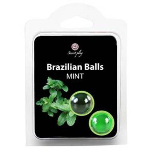 Bolas Lubrificantes Brazilian Balls sabor a Menta - 8435097533858