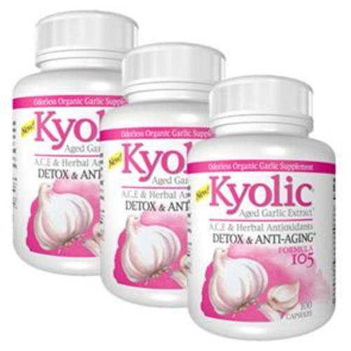 Pack 3 Kyolic 105 - Antioxidante - Kyolic - KY10541x3