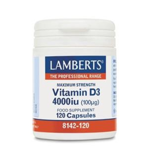 Lamberts Vitamina D3 4000 UI - 120 comprimidos - Lamberts - 5055148409326